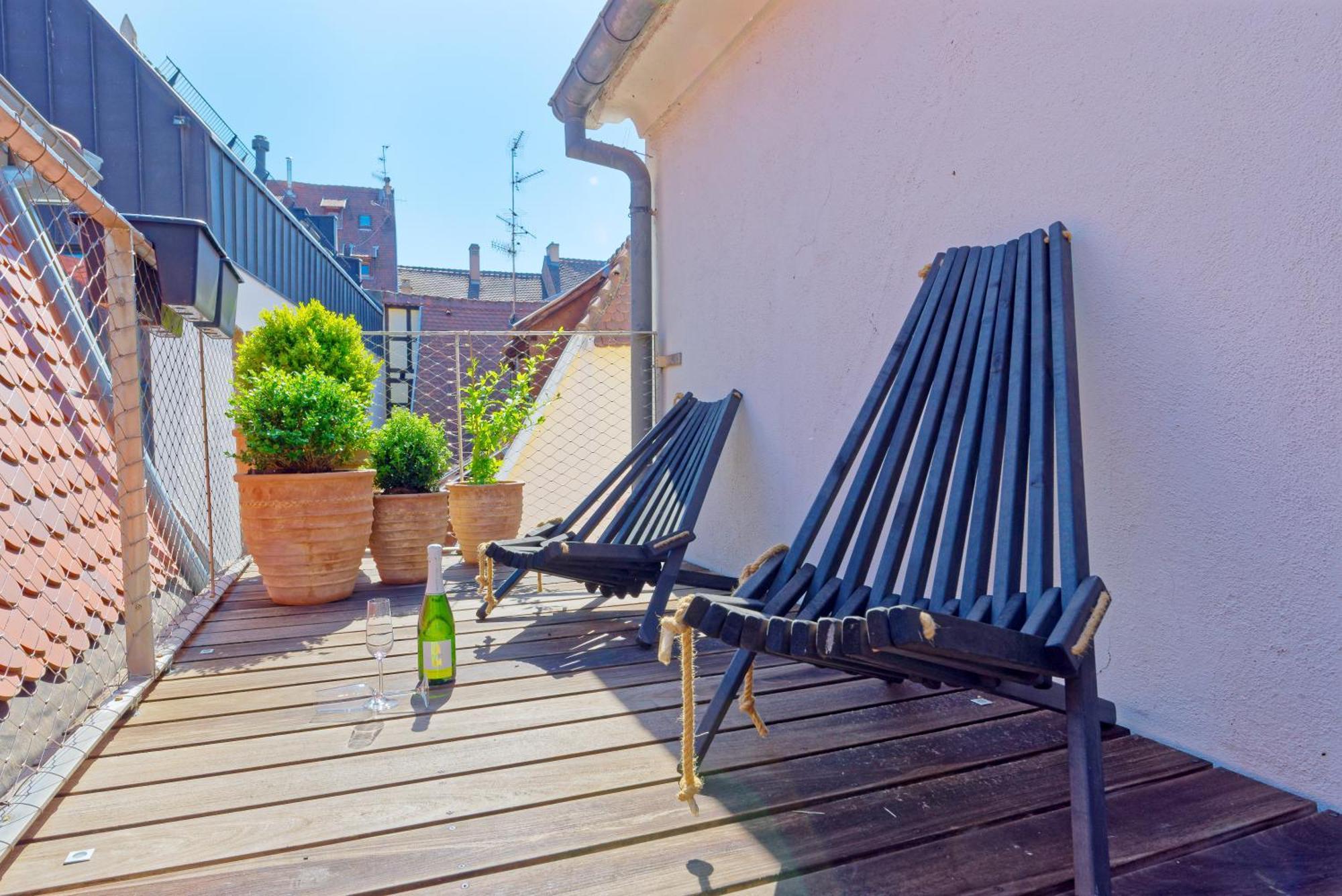 שטרסבורג Le Carre D Or Appartement Terrasse Vue Cathedrale מראה חיצוני תמונה